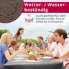 DecoHomeTextil Leinen Optik Tischdecke Dunkelbraun Eckig Produktbild-Vorschau 5