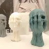 Halloween Schädel Kerzenform DIY Deko Handwerk Produktbild-Vorschau 3