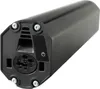 A close-up, angled view of the end of a black Bosch PowerTube 400 e-bike battery pack. Produktbild-Vorschau