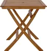 Miliboo - Quadratischer Gartenklapptisch aus Massivholz B70 Produktbild-Vorschau 1