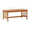 vidaXL Couchtisch 102x50x43 cm Massivholz Akazie Produktbild-Vorschau 5