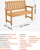 VEVOR záhradná lavička lavičky záhradného nábytku 128 cm Náhľad obrázku produktu 7