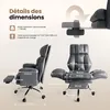 Drehstuhl Bürostuhl Ergonomisch mit klappbaren Armlehnen, Produktbild-Vorschau 7