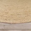 Teppich Rund Wohnzimmer Jute Boho Ethno Muster Modern Produktbild-Vorschau 2