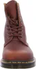 A close-up, front-facing view of a brown leather boot. Produktbild-Vorschau