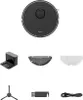 A collection of images showing a robot vacuum cleaner and its accessories, arranged against a white background. Náhled obrázku produktu