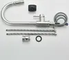 A collection of kitchen faucet parts laid out on a white background. Produktbild-Vorschau