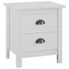 vidaXL Stolik nocny Hill White 46x35x49,5 cm lite drewno Podgląd zdjęcia produktu 9