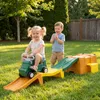 COSTWAY Loop-de-loop achtbaan, uitbreidbare kinderachtbaan Productafbeelding-voorbeeld 9