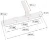 KOTARBAU® Set di maniglie a leva per porta WC 72 mm piastra Anteprima dell’immagine prodotto 2