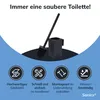 Sanics Seal WC-Bürste mit Halter Schwarz - Toilettenbürste Produktbild-Vorschau 4