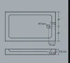 Duschwanne 110x90 Extra verstärkte Duschtasse 90x110 Flach Produktbild-Vorschau 2