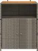 vidaXL Schrank mit Tür Grau 70 x 50 x 87 cm Polyester und Produktbild-Vorschau 5