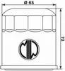 MIW Olejový filter H1013 (alt. HF303) Náhled obrázku produktu 2