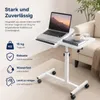 Beistelltisch mit Rollen, höhenverstellbarer Laptoptisch Produktbild-Vorschau 4