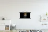 MuchoWow® Textilposter Leopard - Reflexion - Schwarz 90x45 Produktbild-Vorschau 2