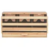 vidaXL Nid de poule 3 compartiments 72 x 33 x 38 cm Pin Voir les images du produit 10