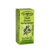 A green box of tea tree oil with text and an illustration of a tea tree branch. Produktbild-Vorschau