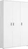 Mehrzweckgarderobe Sillano,  116x35h190 cm,  Weiß Produktbild-Vorschau 1