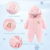 Dojčenská zimná kombinéza Bear Outfit Novorodenecký kabátik Náhľad obrázku produktu 3