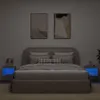 Wand-Nachttische mit LED-Leuchten 2er Set Grau Sonoma , Produktbild-Vorschau 4