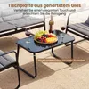 COSTWAY 4 tlg. Gartenmöbel Set, Lounge Möbel Outdoor mit 2 Produktbild-Vorschau 4