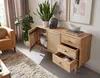 FineBuy Sideboard Mango Massivholz 140 cm 2 Türen & 3 Produktbild-Vorschau 2