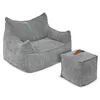 Puluomis Riesen Sitzsack mit Fußhocker XXL, Beanbag Sofa  Produktbild-Vorschau 1