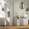 Badezimmerschrank klein, Badschrank schmal, stehend, mit Produktbild-Vorschau 7