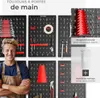 Panneau perforé JONAH avec crochets et supports - 6 pièces Voir les images du produit 3