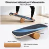 FunLife Balance Board in legno di betulla con rotelle WAVE Anteprima dell’immagine prodotto 4