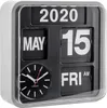 Karlsson - Wanduhr Mini Flip - Silber/Schwarz - 24x24x10cm Produktbild-Vorschau 1