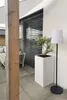 VIVANNO Pflanzkübel Fiberglas BLOCK Säule, Weiß matt - Produktbild-Vorschau 5