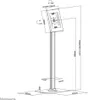 Neomounts FL15-650WH1 Supporto da pavimento per tablet Anteprima dell’immagine prodotto 6