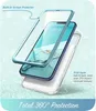 An exploded view of a phone case with a built-in screen protector and a dual-layer back cover. Podgląd zdjęcia produktu