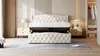 Letto imbottito 160x200cm con rete a doghe, letto a molle Anteprima dell’immagine prodotto 18