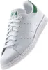 A white Adidas Stan Smith sneaker with green accents. Náhled obrázku produktu