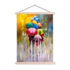 MuchoWow® Textilposter Gemälde - Regenschirm - Öl 60x80 cm Produktbild-Vorschau 1
