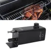 A rotisserie motor is shown in use on a grill, and a close-up of the motor is also shown. Náhľad obrázku produktu
