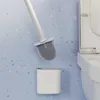 Silikon WC Bürste Toilettenbürste mit flachem Silikon Produktbild-Vorschau 2