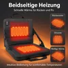 Beheizbares Sitzkissen mit Rückenlehne, faltbares Produktbild-Vorschau 3