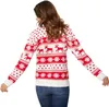 Weihnachtspullover Winterzauber weiß-rot für Frauen - M Produktbild-Vorschau 3