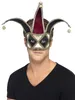 Venezianischer Clown Harlekin Augenmaske schwarz-silber Produktbild-Vorschau 1