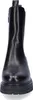A black Chelsea boot is shown from the front against a white background. Produktbild-Vorschau