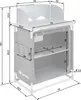 Cucina da campeggio tectake® Premium con struttura in Anteprima dell’immagine prodotto 26