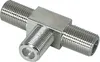 2x T Stück F Buchse Splitter Y Verteiler Antenne SAT DVB-T2 Produktbild-Vorschau 4