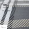 Pościel z polaru w kolorze antracytowym w kratkę z zamkiem Podgląd zdjęcia produktu 3