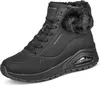A black Skechers boot with fur trim. Produktbild-Vorschau