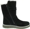 A black boot with fur lining and buckle details is shown against a white background. Produktbild-Vorschau