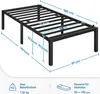 Yaheetech Bettrahmen 37cm Metallbett Bettgestell aus Produktbild-Vorschau 7